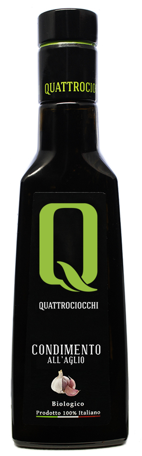 Bio Olivenöl extra nativ Knoblauch - 0,25 lt. - Quattrociocchi - Bild-1