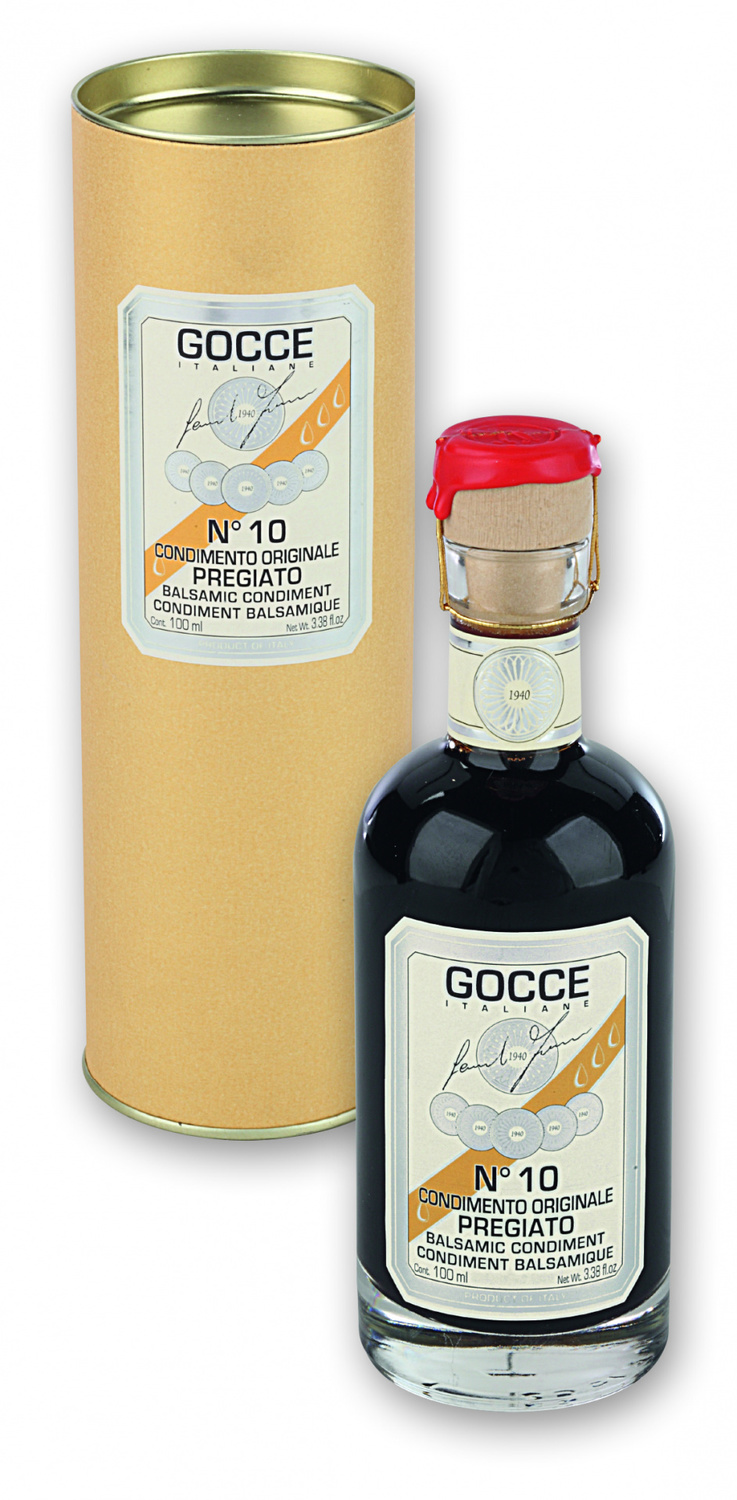 Condimento Balsamico \'Pregiato 10 travasi\' 250 ml. - Gocce/Acetaia Leonardi/