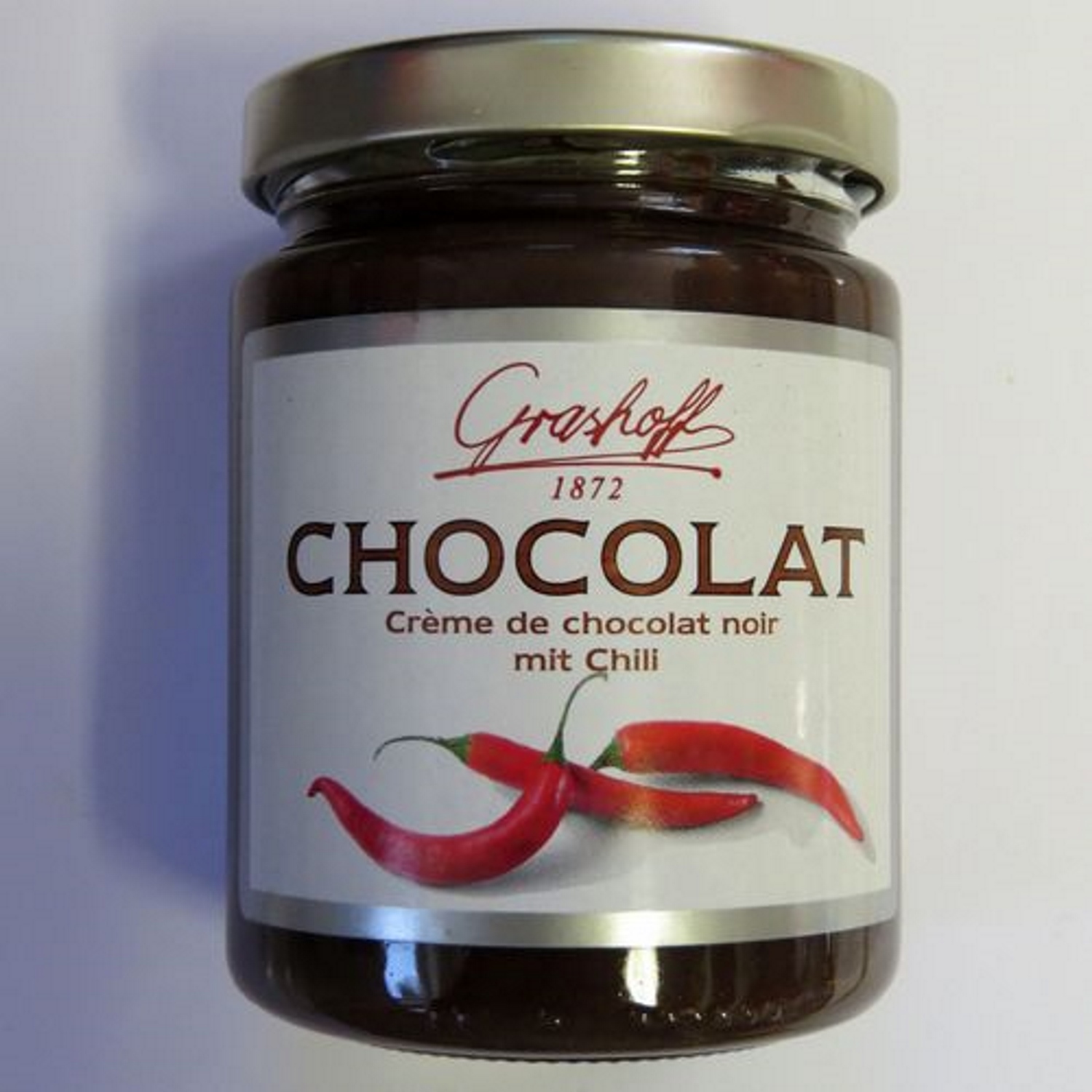 Dunkle Chocolat mit Chili 250 gr. - Grashoff 1872