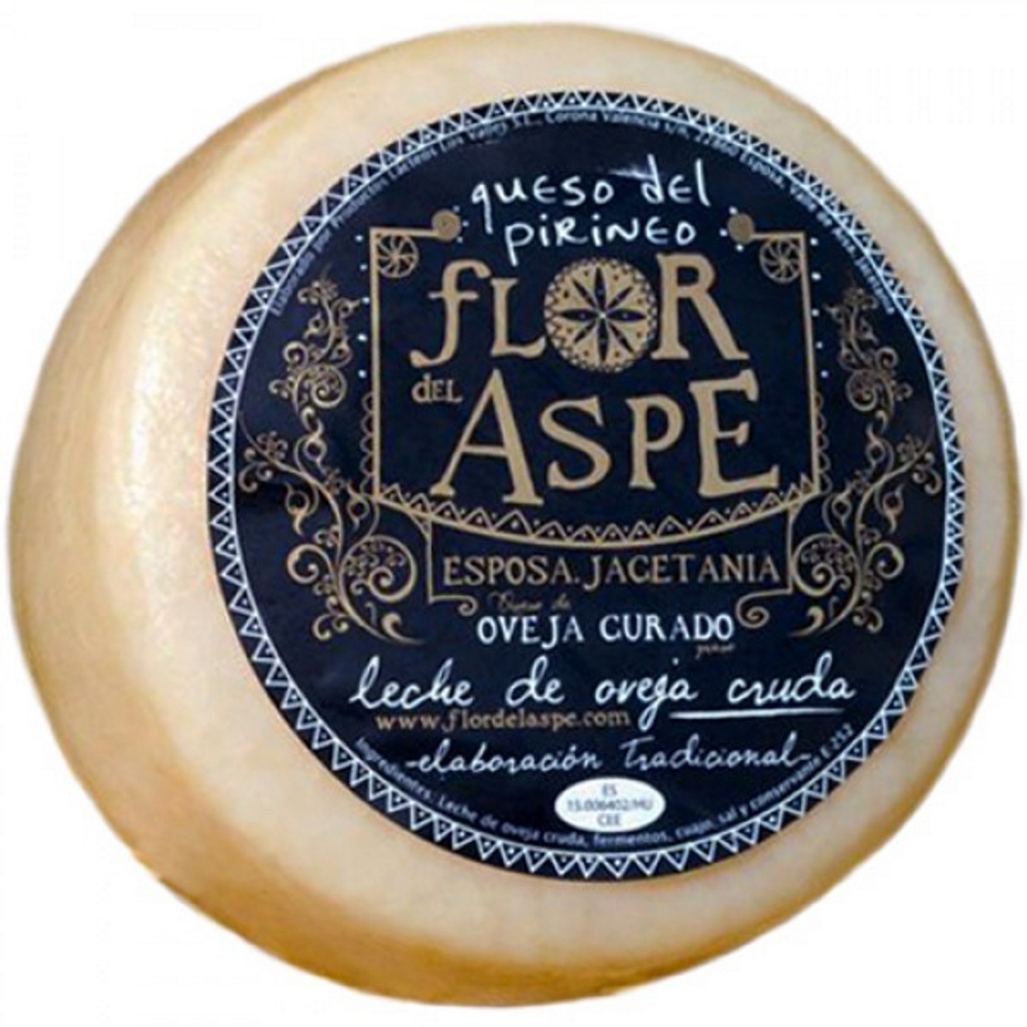 Gereifter Schafskäse - Käse der Pyrenäen ca. 3,0 kg - Flor del Aspe