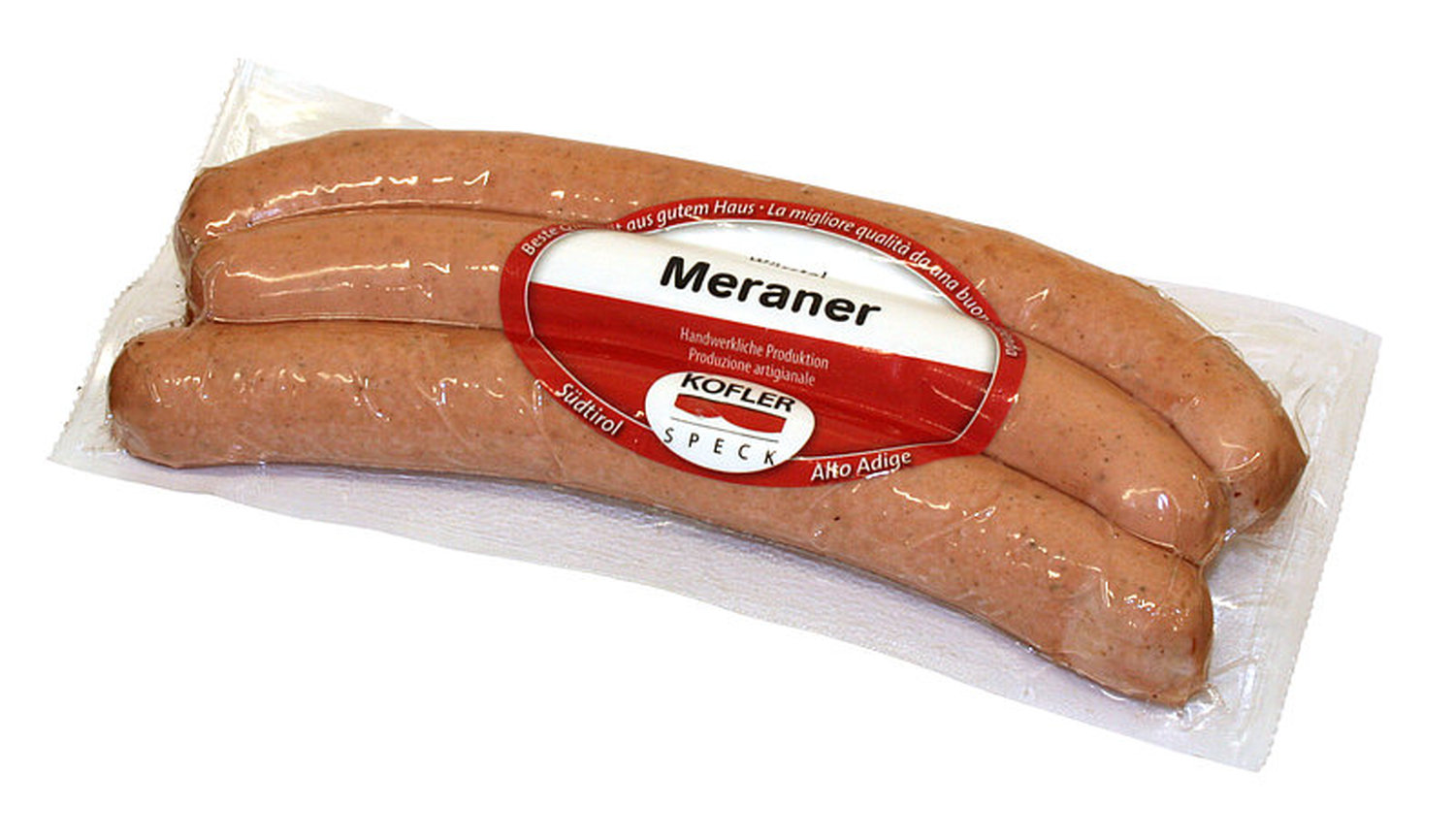 Meraner Hauswurst 2 Stück vac. ca. 270 gr. - Kofler Delikatessen