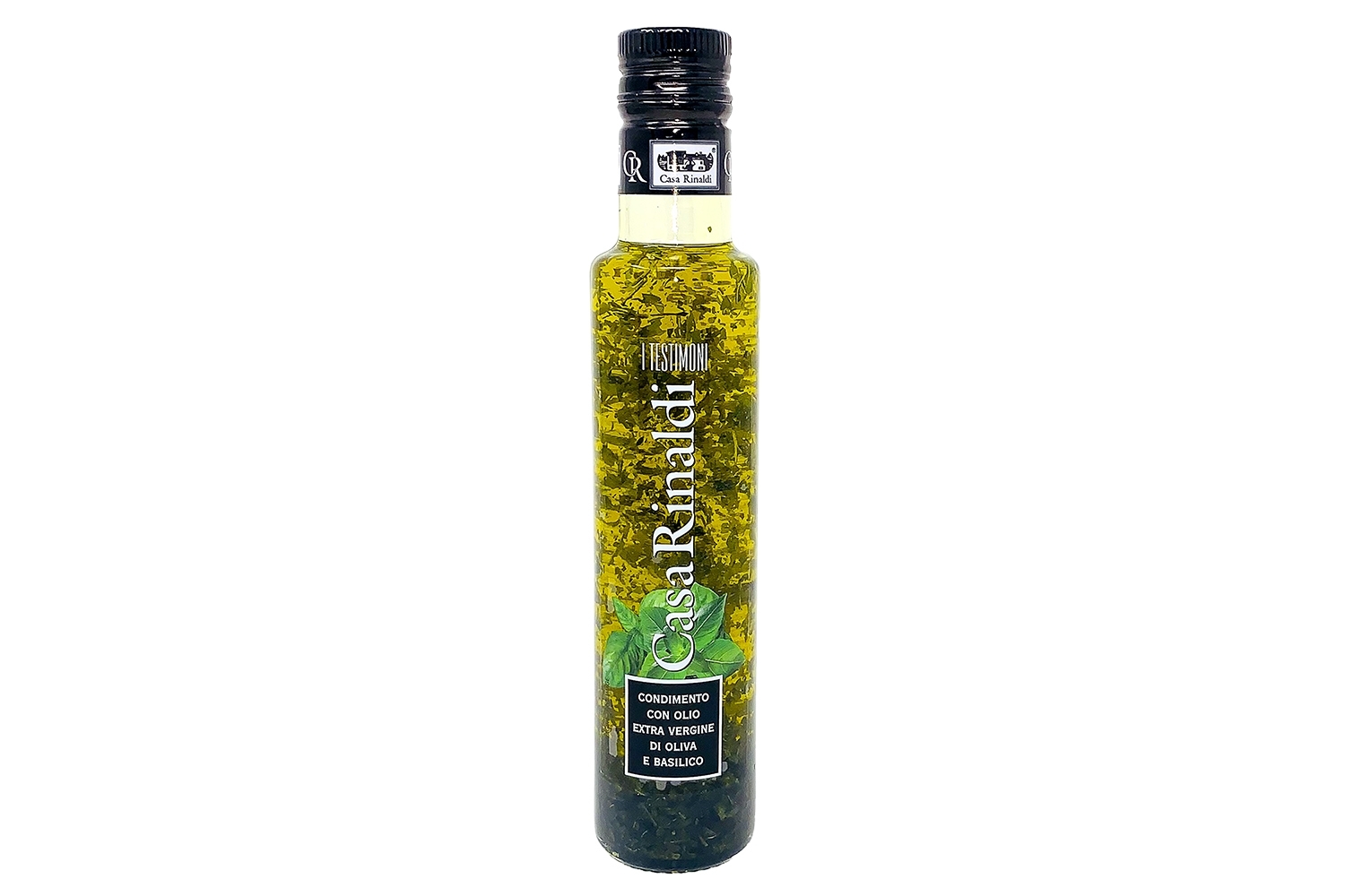Natives Olivenöl extra, aromatisiert mit Basilikum 250 ml. - Casa Rinaldi