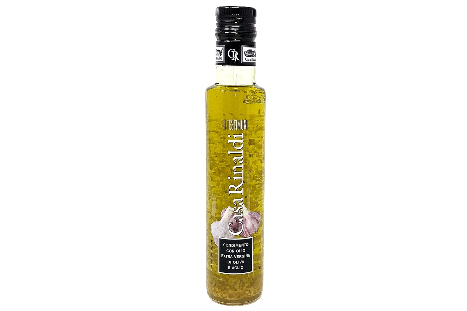 Natives Olivenöl extra mit Knoblauch 250 ml. - Casa Rinaldi