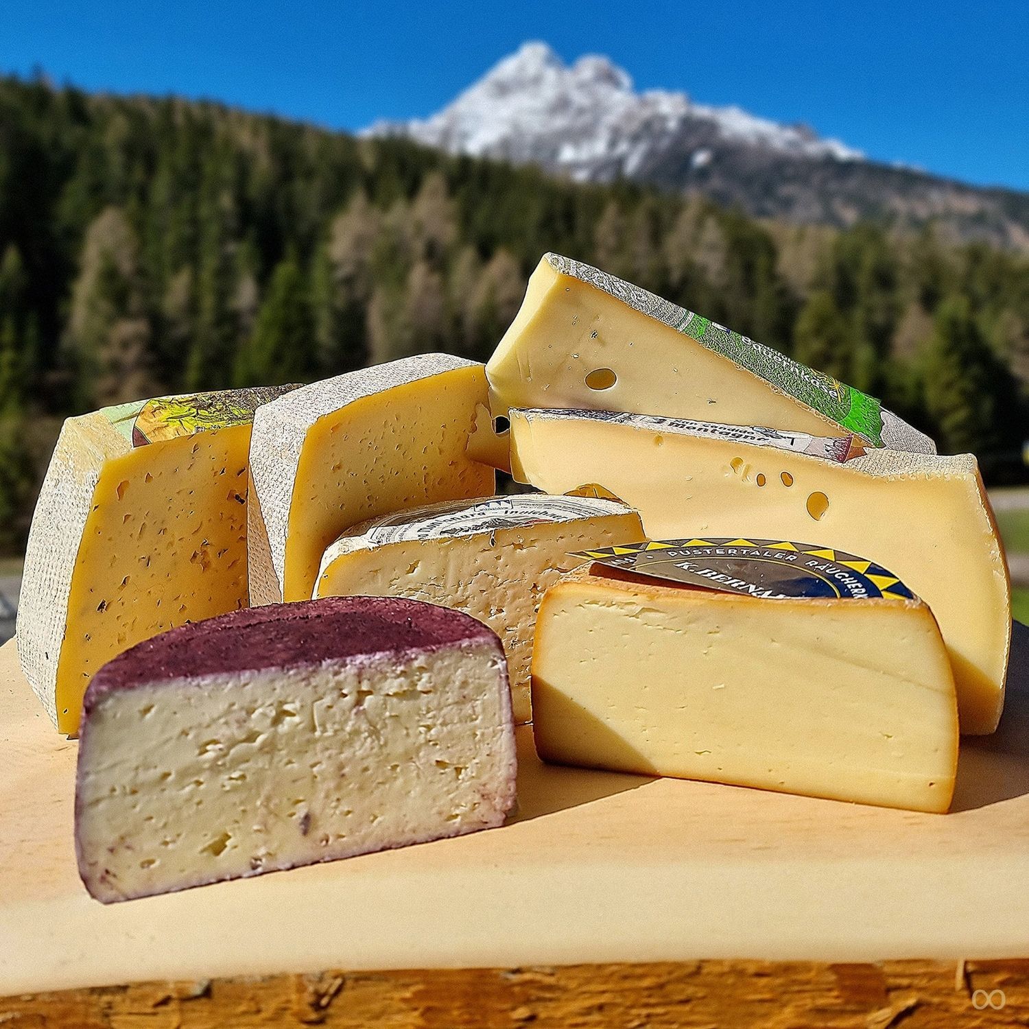 Südtiroler Käsesortiment Schaukäserei Drei Zinnen