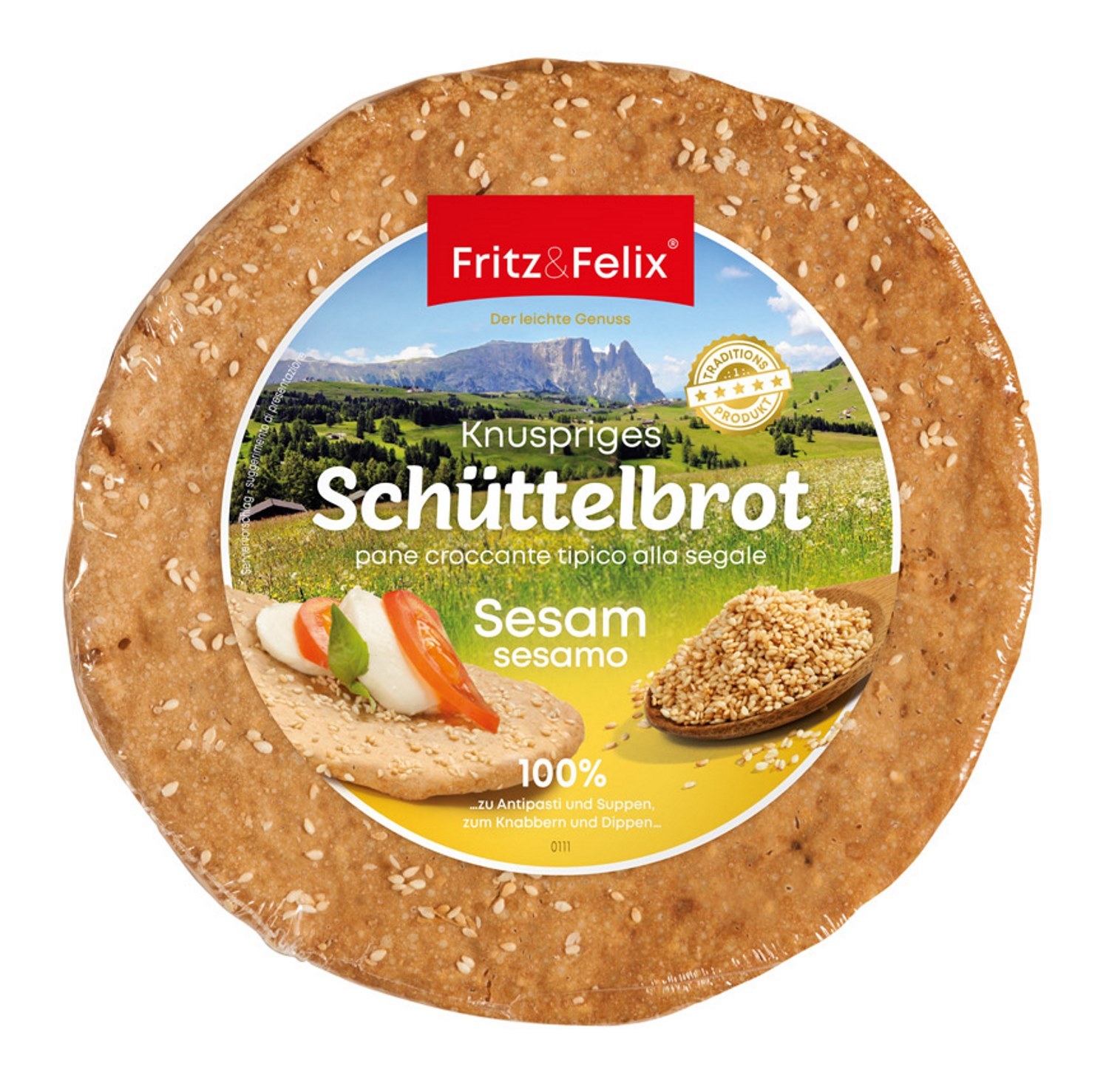 Sesam Schüttelbrot 150 gr. - Fritz & Felix