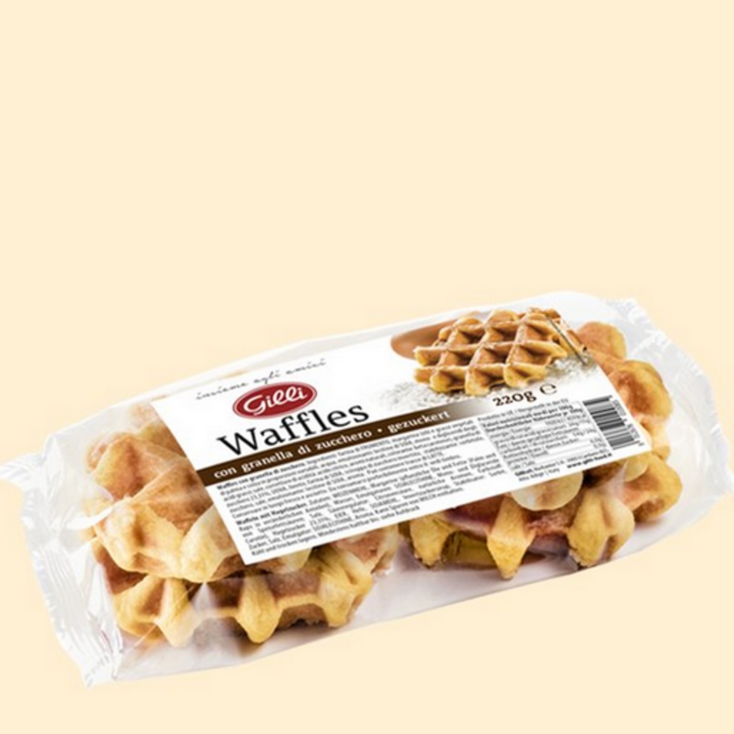 Waffles mit Hagelzucker 220 gr. - Gilli
