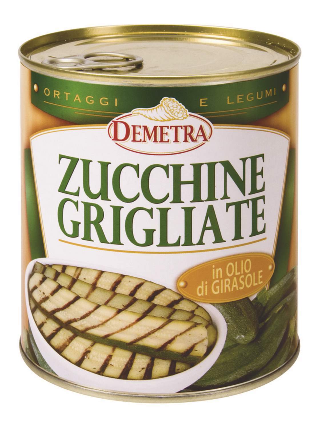 Zucchini gegrillt in Sonnenblumenöl 790 gr. - Demetra